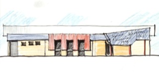 architectural illustration Mackay hall